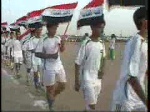 Hurricane Soldiers Watch the Rashid Olympics Opening Game