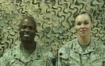 Cpl Melinda Cotton &amp; SSgt Derrion White