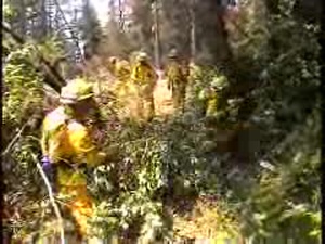 Soldiers Train for Fire Fighting