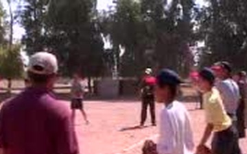 Civil Affairs Teach Children Baseball