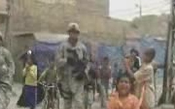 U.S. Soldiers Patrolling the Streets of Sadr City