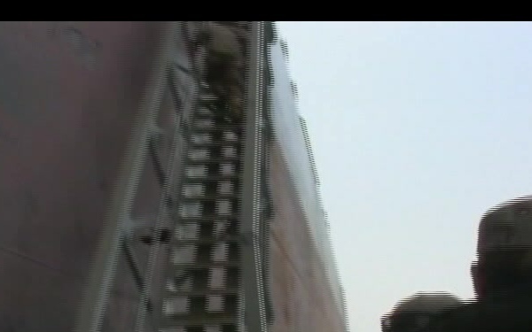 Security Inspection on Oil Tanker - No Audio