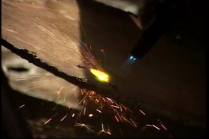 Welding a Water Line