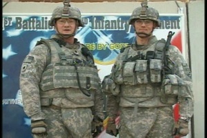 Lt. Col. Elledge, Command Sgt. Maj. Guden
