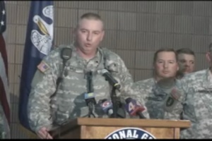 Louisiana National Guard Press Conference Upon Arrival in New Orleans
