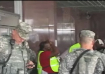 Louisiana National Guard Helps New Orleans Residents Evacuate
