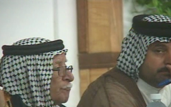 Sheik Support Council at FOB Hammer