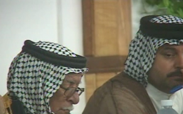 Sheik Support Council at FOB Hammer