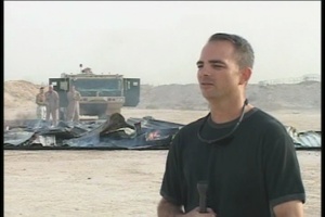 Southwest Asia Hut Burn