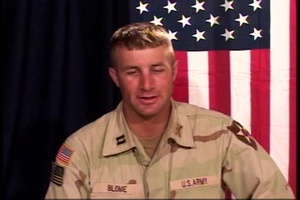 Spc. Kramer, Sgt. Garrett and Capt. Blome