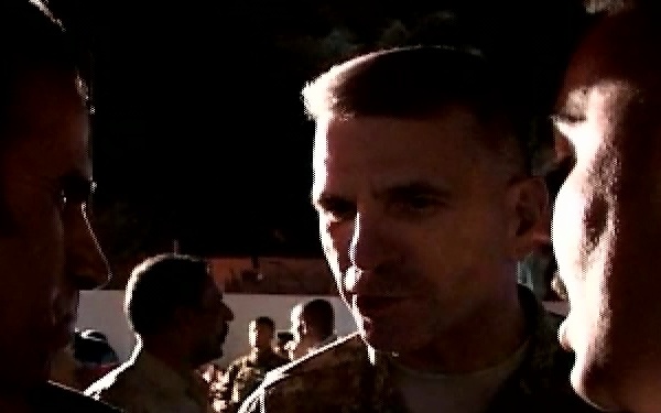 Iraqi Media Interviews Maj. Gen. Oates