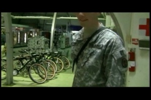 Touring the PX at Camp Victory