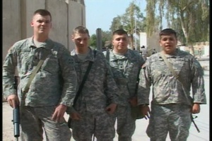 Pfc. Drake and Spcs. Brewer, Espinosa and Olah