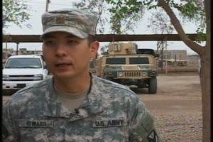 Col. O'Connell, Maj. Howard and Spc. Collins