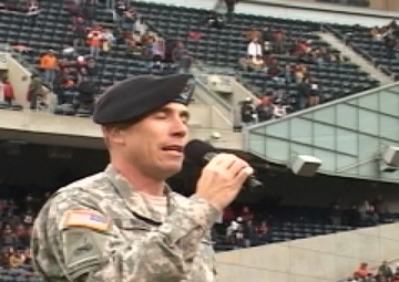 Veterans Day Football Game: Sgt. 1st Class Buckley Sings