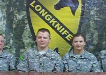 Capt. Mary Cassidy, 1st Lt. White, Capt. Scott Cassidy and 1st Lt. Christop