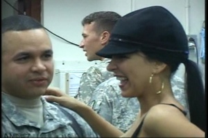 USO Visit from Ying Yang Twins and Mayra Veronica