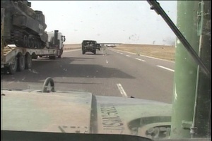 Marines Archive: Convoy Crossing the Kuwaiti/Iraqi Border