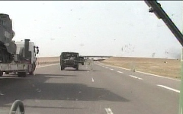 Marines Archive: Convoy Crossing the Kuwaiti/Iraqi Border