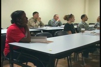 Catholic Chaplain Teaches Class