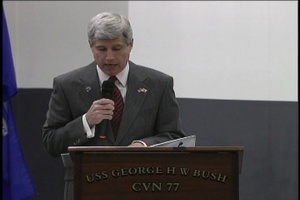 USS Bush Christening, Part 1