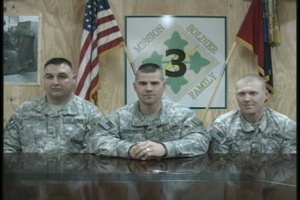 Sgt. Mott, Maj. Humphreys, Sgt. Cox
