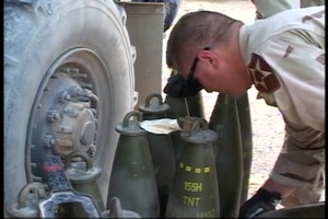 155mm Howitzer Firing