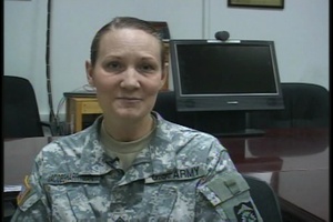 Command Sgt. Maj. Jacobs-Harryman and Sgt. 1st Class Ping