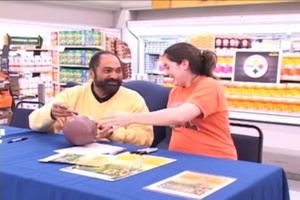 Franco Harris Visits Yokosuka Naval Base
