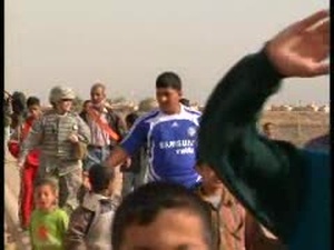 CE Airmen Distribute Goods to Iraqi Children