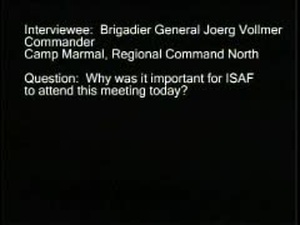 Mr. Afghanzoi, Brig. Gen. Vollmer