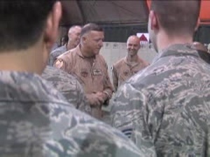 Lt. Gen. North Visits Manas