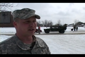 Spc. Baker, Spc. Drozer and Mr. Les Steinersen Minn. National Guard Flood