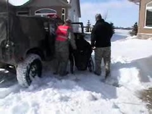 Minnesota National Guard Red River Flood Evacuation