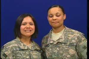 Chief Warrant Officer Elliott and Pfc. Turner