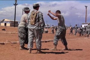 32nd IBCT Soldiers Step Into OC Gas Lane