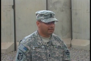 Spc. Jose, 1st Sgt. Moree and Cpt. McClellan