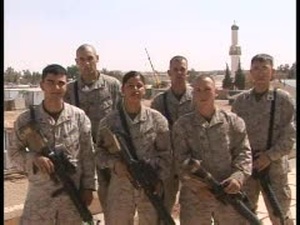 Lance Cpl. Pines, Lance Cpl. Caceras, Lance Cpl. Martin, Cpl. Ramirez and S