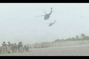 Soldiers Conduct Air Assault Operations to Search for Weapons