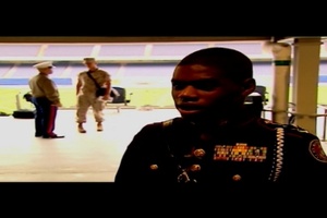 JROTC Watches Battle Color