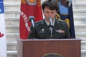 Brig. Gen. Maria Britt Speaks at Ga. Memorial Day Ceremony