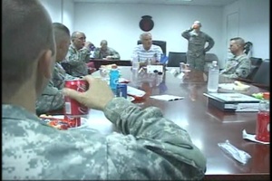 Nevada Gov. Jim Gibbons Visits Troops in Basra