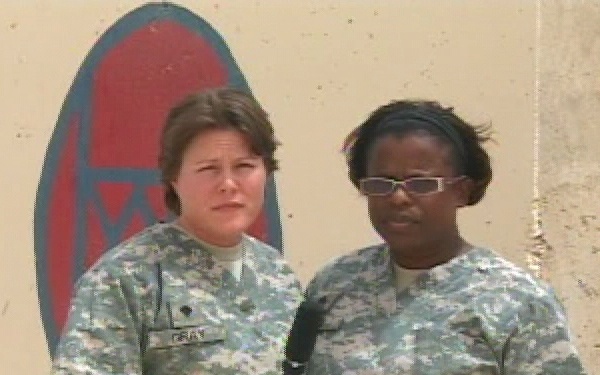 Spc. Gray and Sgt. Bain