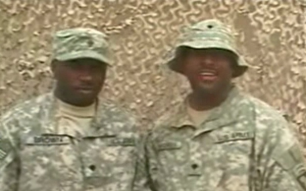 Spc. Brown and Spc. Mitchell