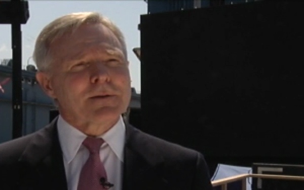 Deb Dunham and Secretary of the Navy Mabus