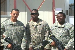 Sgt. Hernandez, Pfc. Lewis and Spc. Vines