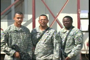 Sgt. Hernandez, Sgt. 1st Class Ramsey and Spc. Vines
