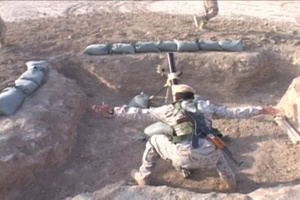 Iraqi Army Soldiers Certify With 81mm Mortar