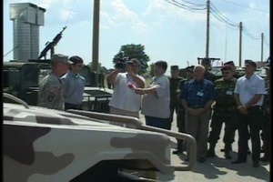 President of Romania Visits U.S. Service Members