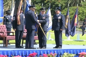 13th Air Force Change of Command Flag Passing